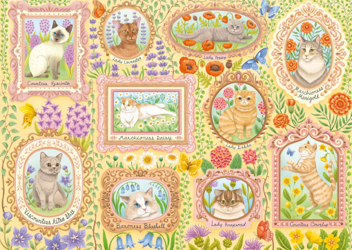 PUZZLE GATTI ARISTOCRATICI 1000 PZ - SCHMIDT - immagine 2