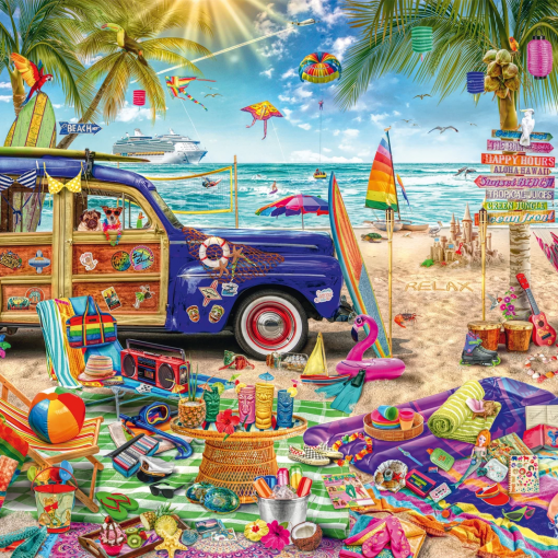 Alternative view of PUZZLE TEMPO DI SOLE IN SPIAGGIA 1000 PZ - SCHMIDT