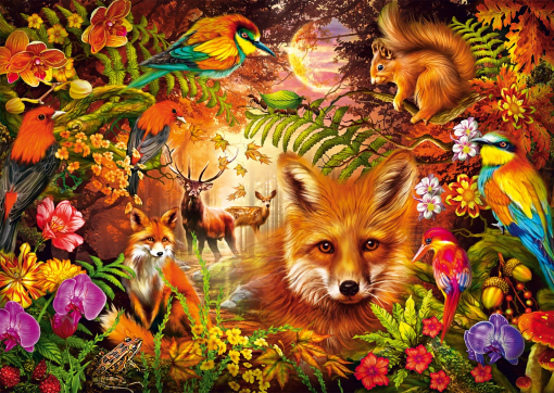 PUZZLE FIORI E FAUNA 1000 PZ - SCHMIDT - immagine 2
