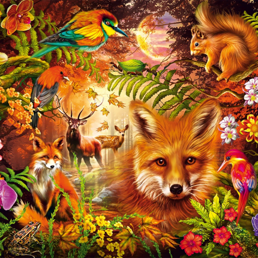 Alternative view of PUZZLE FIORI E FAUNA 1000 PZ - SCHMIDT
