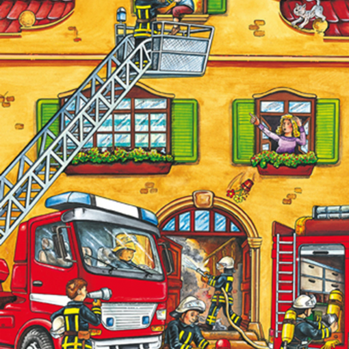 Alternative view of PUZZLE VIGILI DEL FUOCO E POLIZIA 3X24 - SCHMIDT