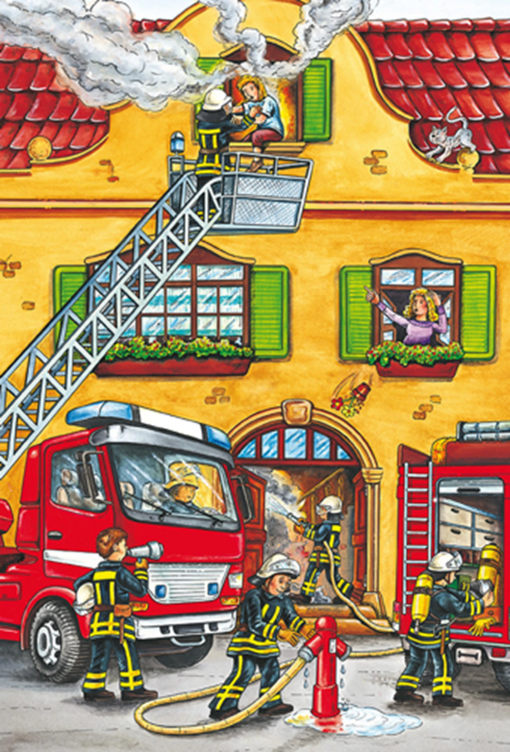 PUZZLE VIGILI DEL FUOCO E POLIZIA 3X24 - SCHMIDT - immagine 2