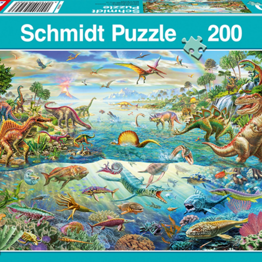 PUZZLE SCOPRIRE I DINOSAURI 200 PZ - SCHMIDT