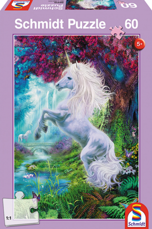 PUZZLE UNICORNO NEL GIARDINO INCANTATO 60 PZ - SCHMIDT