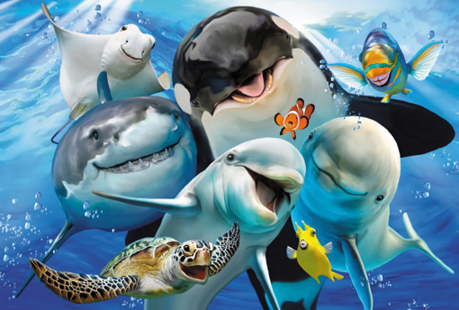 PUZZLE AMICI SUBACQUEI 200 PZ - SCHMIDT - immagine 2