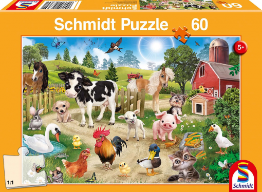 PUZZLE ANIMALI DELLA FATTORIA 60 PZ - SCHMIDT