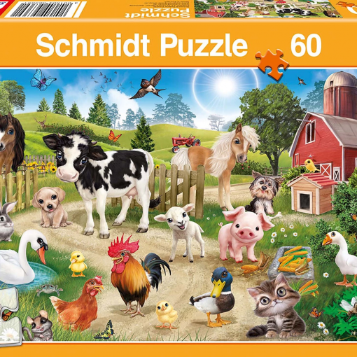 PUZZLE ANIMALI DELLA FATTORIA 60 PZ - SCHMIDT