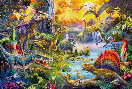 PUZZLE DINOSAURI 60 PZ (DINOSAURI INCLUSI) - SCHMIDT - immagine 3