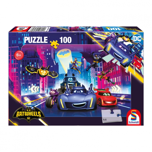 PUZZLE AZIONE TURBO A GOTHAM CITY 100 PZ - SCHMIDT