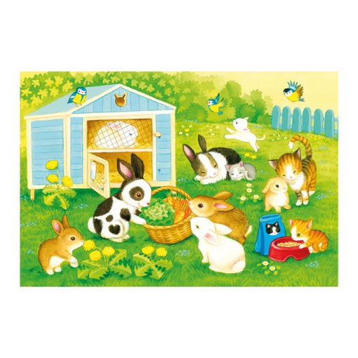 PUZZLE SIMPATICI ANIMALI DOMESTICI 3X24 - SCHMIDT - immagine 2