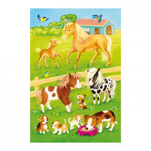 PUZZLE SIMPATICI ANIMALI DOMESTICI 3X24 - SCHMIDT - immagine 3
