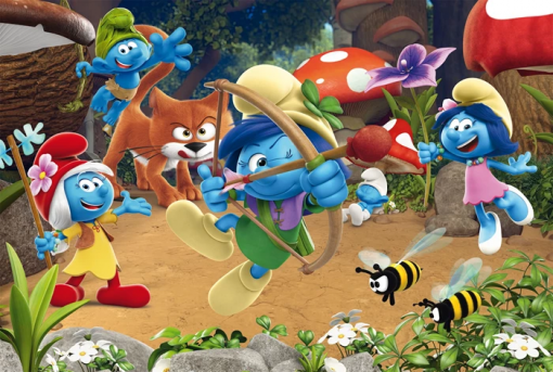 PUZZLE I PUFFI 60 PZ (CON PERSONAGGI) - SCHMIDT - immagine 2