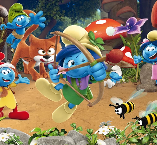 Alternative view of PUZZLE I PUFFI 60 PZ (CON PERSONAGGI) - SCHMIDT
