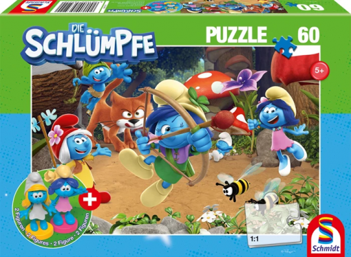 PUZZLE I PUFFI 60 PZ (CON PERSONAGGI) - SCHMIDT