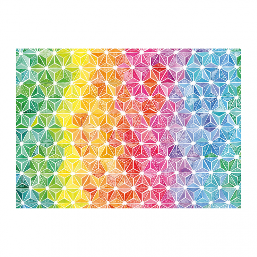 Alternative view of PUZZLE TRIANGOLI COLORATI 1000 PZ - SCHMIDT