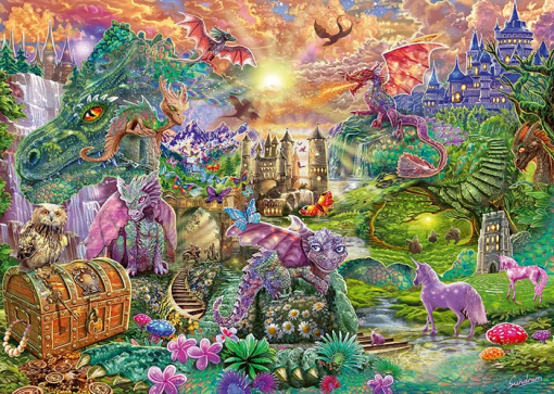 PUZZLE TERRA DEI DRAGHI 1000 PZ - SCHMIDT - immagine 2