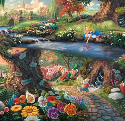Alternative view of PUZZLE ALICE NEL PAESE DELLE MERAVIGLIE 1000 PZ - SCHMIDT