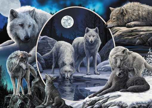 PUZZLE MAGNIFICI LUPI 1000 PZ - SCHMIDT - immagine 2