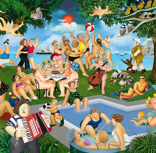Alternative view of PUZZLE PARTY ESTIVO 1000 PZ - SCHMIDT