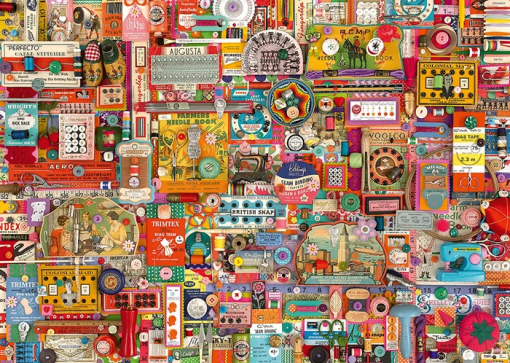 PUZZLE SARTORIA VINTAGE 1000 PZ - SCHMIDT - immagine 2