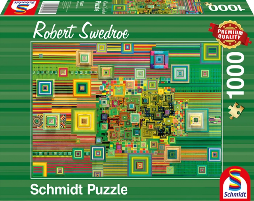 PUZZLE ASTRATTO VERDE 1000 PZ -SCHMIDT