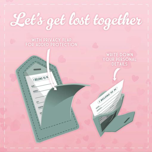 SET DI 2 ETICHETTE BAGAGLIO - LEGAMI - immagine 5