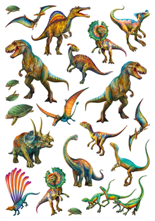 PUZZLE DINOSAURI PREISTORICI 150 PZ CON TATTOO - SCHMIDT - immagine 3
