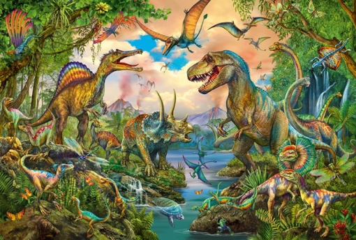 PUZZLE DINOSAURI PREISTORICI 150 PZ CON TATTOO - SCHMIDT - immagine 2