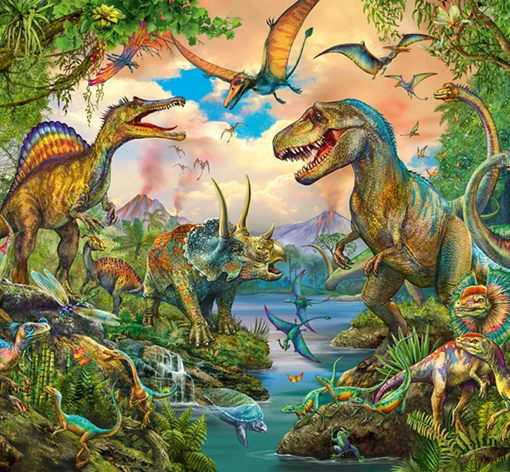 Alternative view of PUZZLE DINOSAURI PREISTORICI 150 PZ CON TATTOO - SCHMIDT
