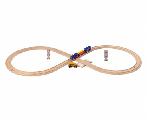 PISTA CON TRENINO IN LEGNO - EICHHORN - immagine 2