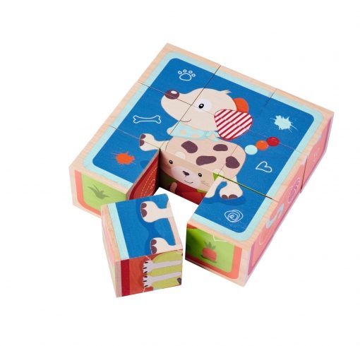 Alternative view of CUBI ILLUSTRATI IN LEGNO ASSORTITI - EICHHORN