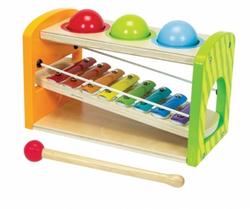 XYLOPHON IN LEGNO CON GIOCO DI PALLE - EICHHORN - immagine 3