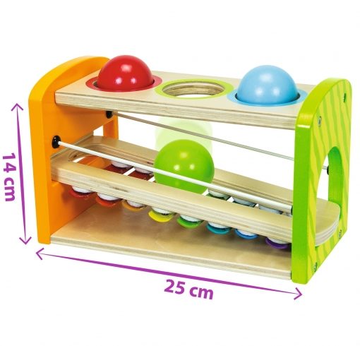 Alternative view of XYLOPHON IN LEGNO CON GIOCO DI PALLE - EICHHORN