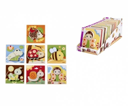 ANIMAL PUZZLE AD INCASTRO IN LEGNO ASSORTITI - EICHHORN