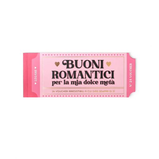 BLOCCHETTO DA 24 VOUCHER ROMANTICI - LEGAMI