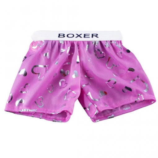 PINK BOXER SATIN OUTFIT - 40CM - MAKE A TEDDY