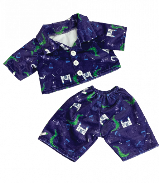 CRAZY FOR CASTLE PJ'S OUTFIT - 40CM - MAKE A TEDDY
