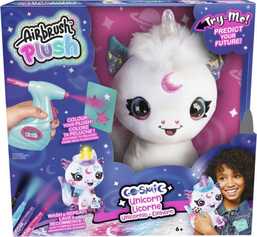AIR BRUSH UNICORNO COSMICO - PELUCHE - CANAL TOYS