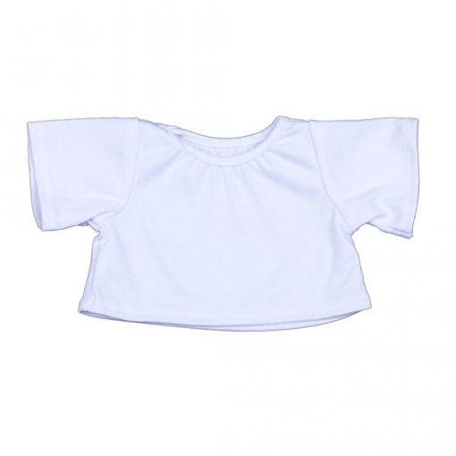 WHITE T-SHIRT (8″) - MAKE A TEDDY
