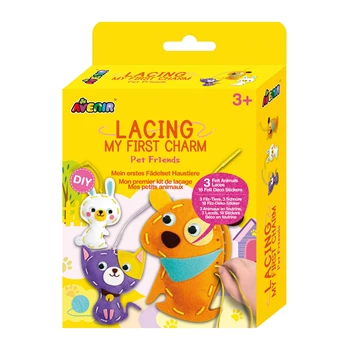 KIT CUCITO CON TRACOLLA - ANIMALI DOMESTICI- AVENIR