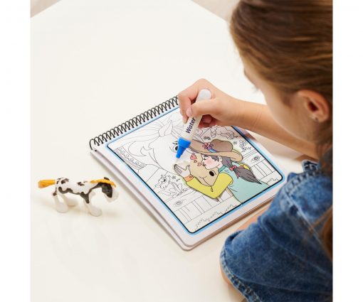 LIBRO DA COLORARE CAVALLI CON PENNA AD ACQUA - ART & FUN - immagine 3