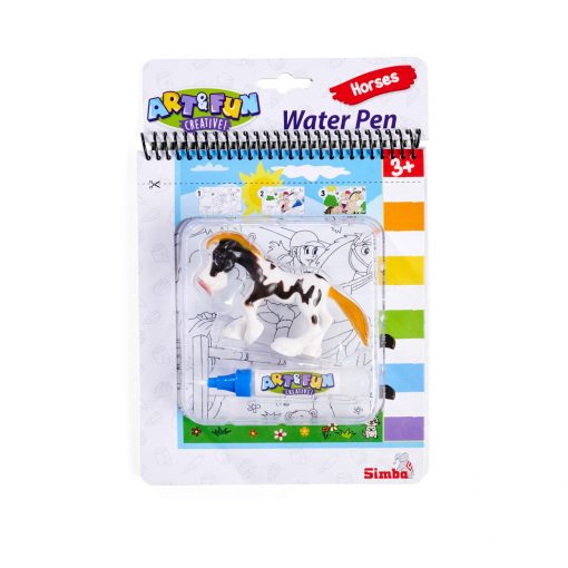 LIBRO DA COLORARE CAVALLI CON PENNA AD ACQUA - ART & FUN