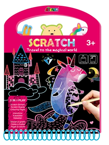 LIBRO ADVENTUR - UNICORNI - SCRATCH