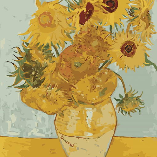 Alternative view of GIRASOLI DI VAN GOGH - PITTURA CON I NUMERI - COLORELLE