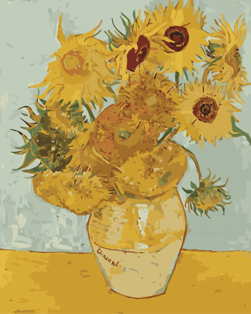 GIRASOLI DI VAN GOGH - PITTURA CON I NUMERI - COLORELLE - immagine 2