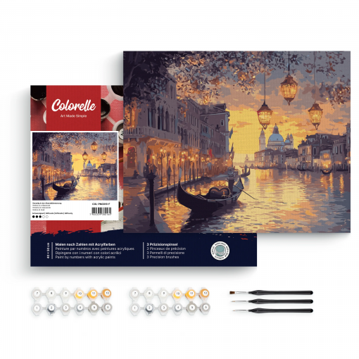 VENEZIA AL TRAMONTO - PITTURA CON I NUMERI - COLORELLE