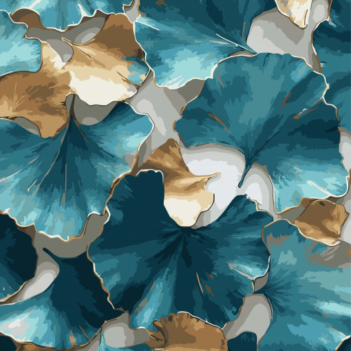 Alternative view of FOGLIE DI GLINKGO - PITTURA CON I NUMERI - COLORELLE