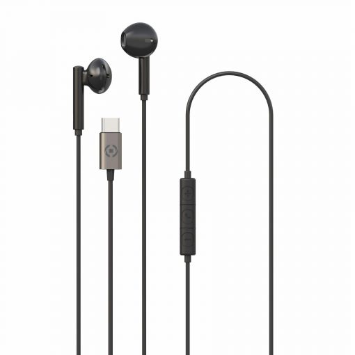 Alternative view of HEADSET STEREO ULTRA  LIGHT DROP UBS-C BLACK - CELLY