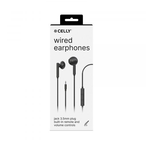 HEADSET STEREO ULTRA  LIGHT DROP JACK BLACK - CELLY - immagine 3