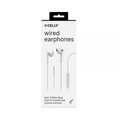 HEADSET STEREO ULTRA  LIGHT DROP  JACK WHITE - CELLY